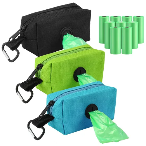 Dingion Juego de 3 dispensadores de bolsas de pañales con 135 bolsas de basura para desechos de bebés con gancho para regalo de recién nacido