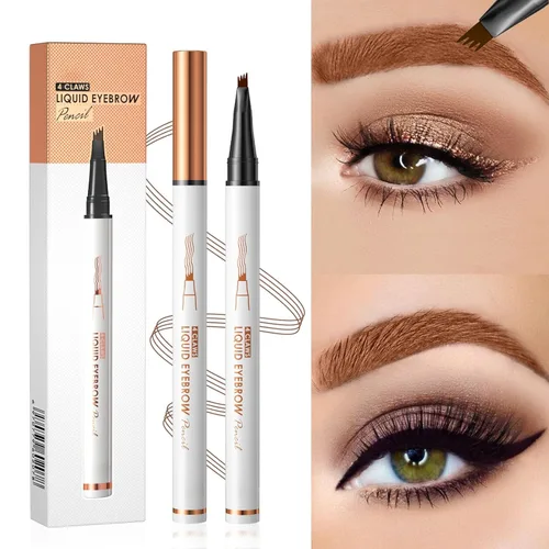Miniatura 4 de Yulinlon Q707 Lápiz de Cejas Preciso de 4 Puntas – Lápiz de Cejas Impermeable de Larga Duración para Cejas Naturales y Definidas – Fácil de Usar