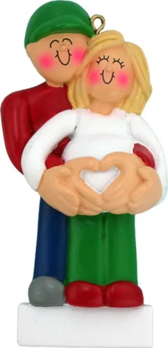 Miniatura 6 de Adorno de Navidad para embarazadas 2024, regalo personalizado para nuevos padres, adorno para padres primerizos, regalo para padres esperados