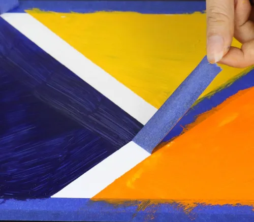 Miniatura 3 de BOMEI PACK 10 cintas azules para pintores, 5.5 mil, 3/4 pulgadas, 55 años, sin residuos, cinta adhesiva para pintura de pared con líneas afiladas
