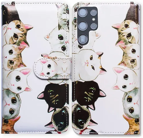 Miniatura 28 de Bcov Funda para Galaxy S22 Ultra, linda libélula de cuero con tapa para teléfono con ranura para tarjetas, soporte para Samsung Galaxy S22 Ultra 5G