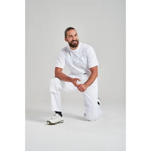 Miniatura 5 de Portwest S810 Bolton - Overol con peto de algodón blanco con bolsillos para las rodillas, talla XXL