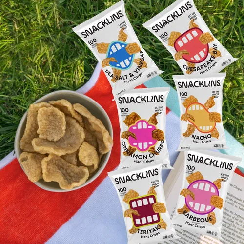 Miniatura 7 de SNACKLINS Patatas fritas a base de plantas Snacks saludables veganos Sin gluten, sin granos, sin azúcar, sin calorías, 100% Kosher para Pascua