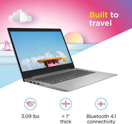 Miniatura 2 de Lenovo IdeaPad 1 - Computadora portátil, pantalla antirreflejante de 14 pulgadas, procesador Intel de cuatro núcleos, gráficos Intel UHD, memoria