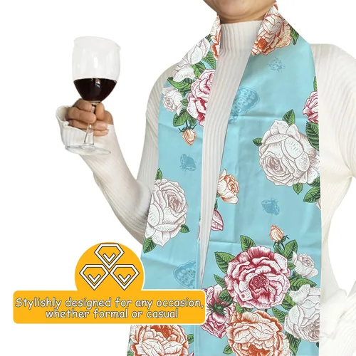 Miniatura 7 de Baberos para adultos, bufanda para mujeres que comen, alternativa digna al babero para adultos mayores reutilizables, para adultos mayores, lavable