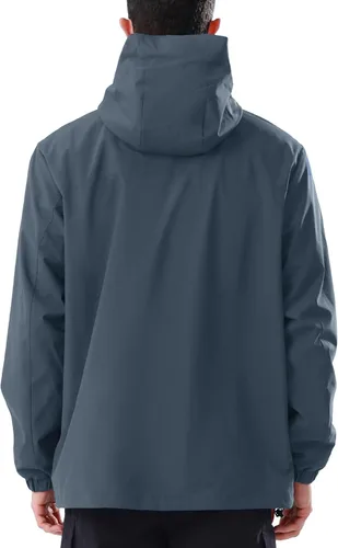 Miniatura 3 de CAMEL CROWN - Chaqueta de esquí para hombre 3 en 1, chaqueta de invierno impermeable para nieve, cortavientos, con capucha y forro polar cálido Gris