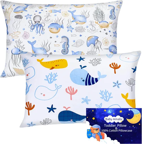 Miniatura 9 de Fundas de almohada para bebés y niños pequeños, con patrón de Trcuk, funda de almohada para niños y almohadas de viaje de 13 x 18 pulgadas, 14 x 19