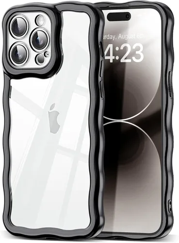 Miniatura 63 de SKYLMW Compatible con iPhone 6s Plus/6 Plus Case de 5.5", Linda Kawaii Marco Ondulado Rizado Forma de Marco Funda de Silicona Suave Resistente a