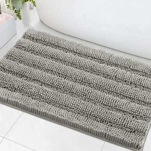 Miniatura 91 de H.VERSAILTEX - Alfombras de baño, juego de 2 piezas, alfombra de contorno para baño, juego de alfombras para inodoro, alfombra antideslizante