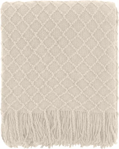 Miniatura 12 de CREVENT Manta de punto bohemio de granja para sofá, silla, cama, decoración del hogar, suave, cálida, acogedora, ligera para primavera, verano