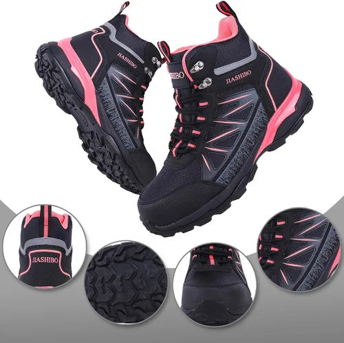 Miniatura 3 de Botas de trabajo con punta de acero para mujer, botas de trabajo aisladas, zapatos de punta de acero, botas de construcción cómodas, botas