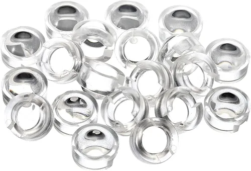 Miniatura 8 de PATIKIL Lente convexa LED de 0.512 in, paquete de 20 lentes de condensador óptico convexo de ángulo de haz de 15 grados para cámaras infrarrojas