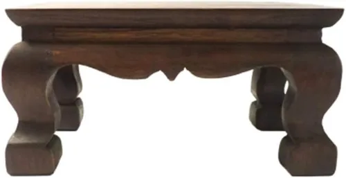 Miniatura 8 de Soporte de estatua de Buda para mesa de adoración, pedestal tailandés hecho a mano, soporte para tallar madera de teca, decoración del hogar, 10
