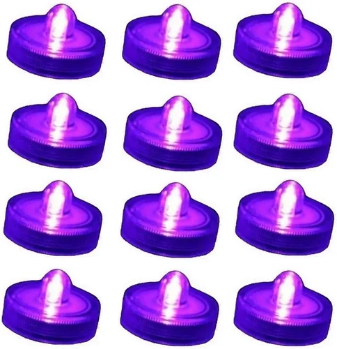 Miniatura 14 de Luz LED brillante sin llama, funciona con pilas, vela de té sumergible impermeable, decoración de jarrón bajo el agua para fiestas y bodas, paquete