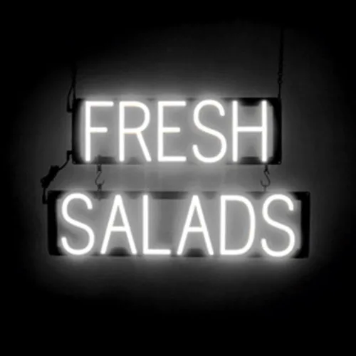 Miniatura 30 de SpellBrite DELI Sign Letrero relacionado con delicatessen con aspecto neón, fuente de luz LED azul 13.4 x 6.3 pulgadas