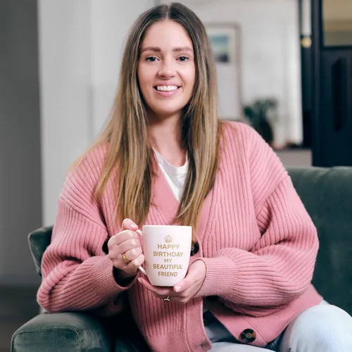 Miniatura 9 de Tazas de café de feliz cumpleaños para mujeres, taza de café, regalos de cumpleaños para mejores amigas, mujeres, rosa, 14 onzas