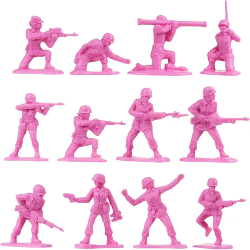 Miniatura 3 de BMC - Figuras de plástico para mujer, 36 piezas, color rosa, fabricadas en Estados Unidos