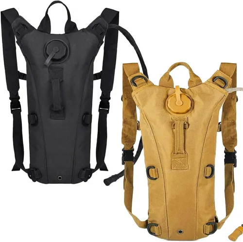 Miniatura 10 de Mochila Táctica de Hidratación Militar con Bolsa de Agua de 3L, Portador de Vejiga de Agua Impermeable para Correr, Trotar, Ciclismo, Senderismo