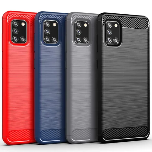 Miniatura 6 de Osophter Para Galaxy A31 Caso Absorción de Golpes Flexible TPU Caucho Protector Cubierta de Teléfono Celular para Samsung Galaxy A31 (negro)