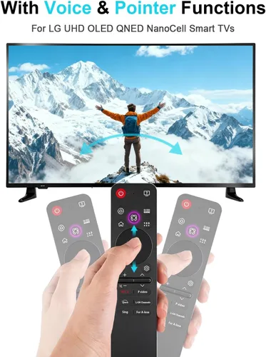 Miniatura 3 de Reemplazo para LG MR25GA Magic Remote – Control remoto de voz universal para televisores inteligentes LG OLED QNED UHD LED