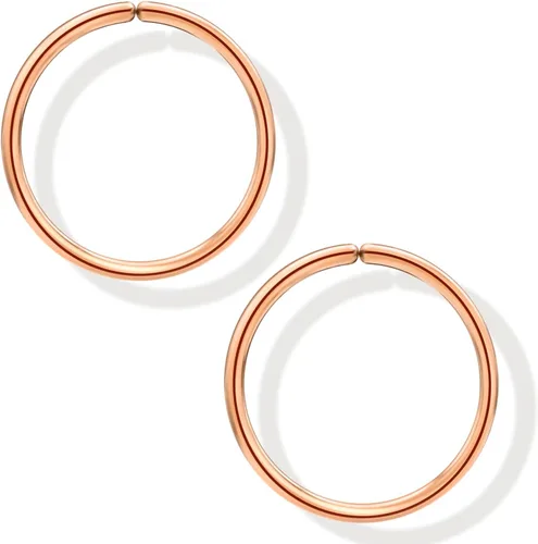 Miniatura 6 de Pequeños aretes de aro huggie de oro o plata de ley para mujeres y niñas, cartílago, nariz, hélix, tragus