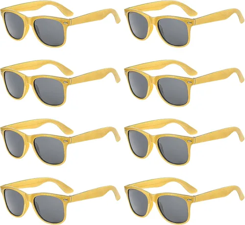 Miniatura 85 de Suministros para regalos de fiesta de colores neón Paquete de 8 gafas de sol unisex