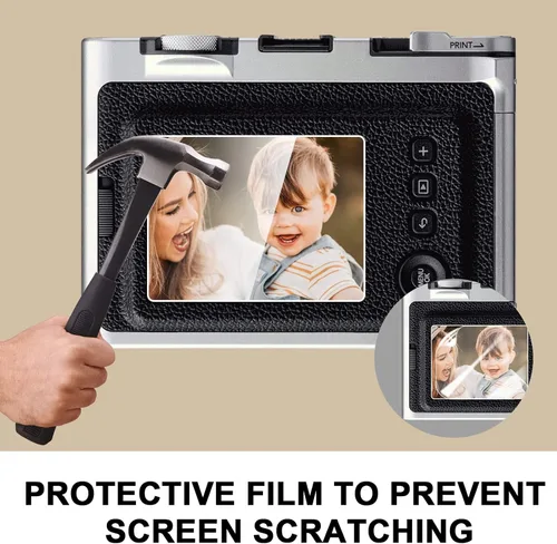 Miniatura 4 de CAIYOULE Mini EVO Funda, Funda protectora para cámara híbrida digital instantánea Fujifilm Instax Mini EVO, accesorios Mini EVO con bolsa de piel