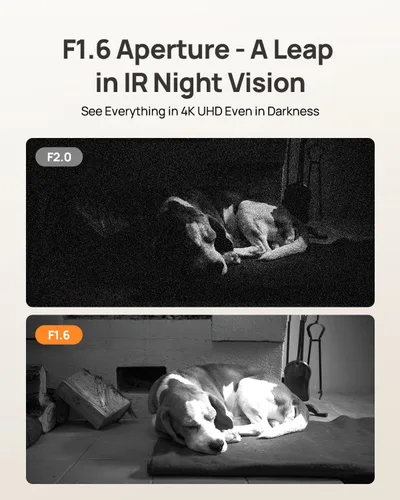 Miniatura 10 de Anona cámara interior 4K UHD, cámara de seguridad para mascotas/perros/bebés con aplicación para teléfono, 360° de paneo y tilt, Wi-Fi 6 de doble