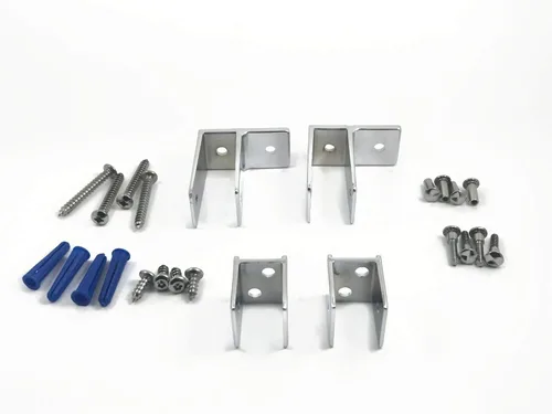 Miniatura 5 de Harris Hardware Paquete de 2 paneles de 2 soportes para orejas y 2 soportes en U para paneles gruesos de 7/8 pulgadas con sujetadores