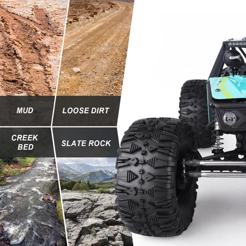 Miniatura 7 de Hobbypark Neumáticos súper suaves de 2.2 pulgadas para Traxxas TRX4 Axial SCX10 II Redcat Gen 8 Gen7 Everest 10 con espuma (paquete de 4)