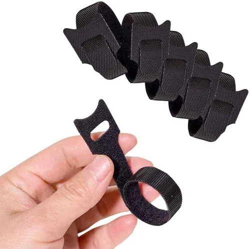 Miniatura 5 de BALABALA 200 piezas de bridas ajustables reutilizables para cables de 10+15+20+25 cm, organizador de cables, envoltura de cable multicolor