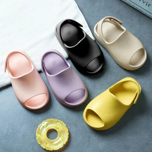 Miniatura 3 de ZVC Sandalias de verano para niños y niñas, sandalias de playa con correa de velcro, antideslizantes, para el agua, para interiores y exteriores