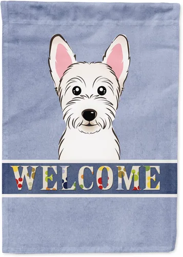 Miniatura 87 de Caroline's Treasures BB1405GF Bandera de jardín de bienvenida de bulldog inglés, Bandera de buzón azul, bandera decorativa para el patio, obra