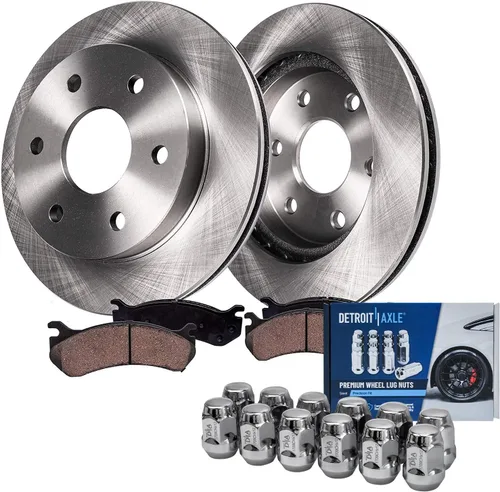 Miniatura 15 de Detroit Axle - Rotores de freno para Jeep Compass 2015-2022 Renegade 2016-2022 Fiat 500X 2016-2022, 2018, 2019, 2020, 2021. Reemplazo de rotores
