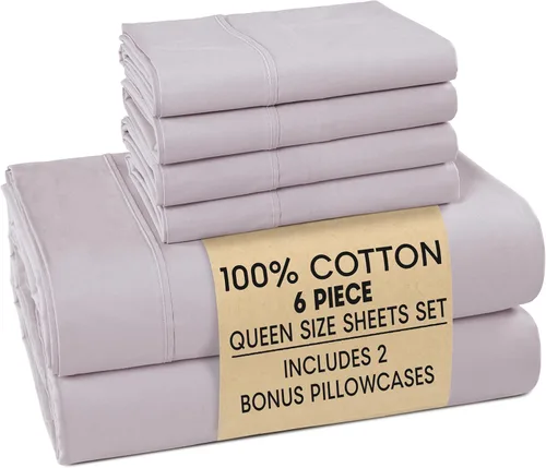 Miniatura 56 de Casa Platino Sábanas de cama individual XL, sábanas de 100 % algodón con 2 fundas de almohada, tejido percal crujiente y sensación acogedora, verde