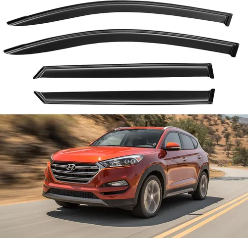 Miniatura 93 de YQAUTEC Viseras de Ventana Protectores de Lluvia para Honda Civic 2022 2023 2024 2025 2026, Deflectores de Viento de Ventilación de Ventana Fuera