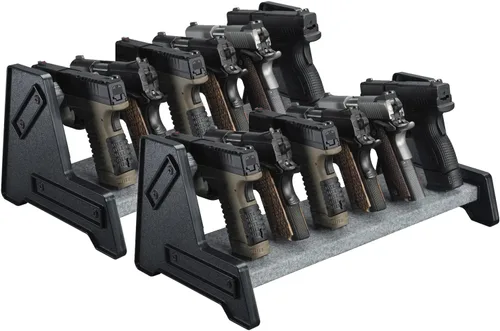 Mind and Action - Soporte para pistola para caja fuerte, organizador de gabinete, accesorios para armas, regalos para hombres Paquete de 2 - 6