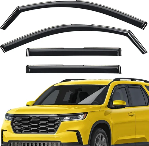 Miniatura 19 de Deflectores de ventana extra duraderos en el canal, protectores de lluvia aptos para Toyota RAV4 2019-2025, viseras solares, ventilación de viento