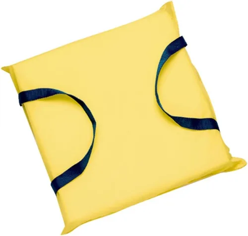 Seachoice Cojín de flotación de espuma marina de emergencia, cuadrado, 15 pulgadas x 15 pulgadas, amarillo de seguridad