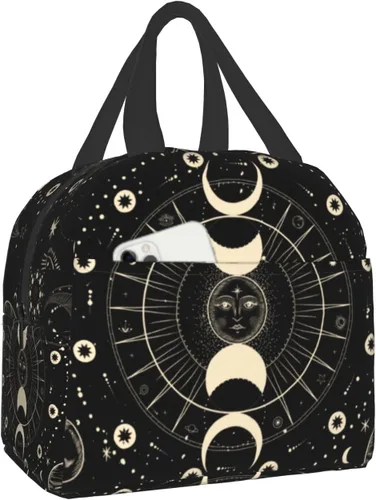 Miniatura 18 de Nerxy Lonchera a cuadros de búfalo azul, moderna, 8 x 5 x 8.5 pulgadas, suave bolsa de almuerzo para mujeres, niños, adultos, trabajo, escuela