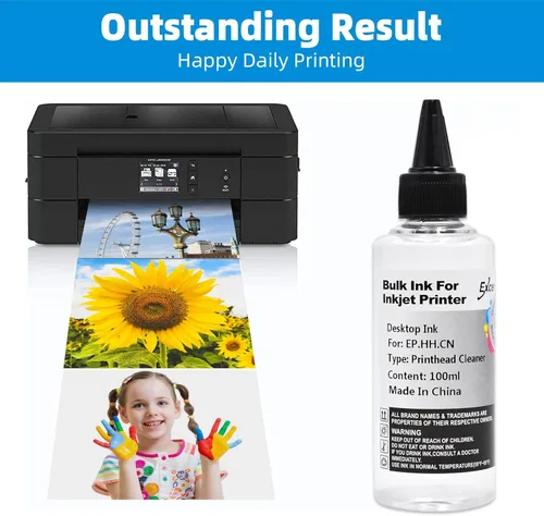 Miniatura 8 de Kit de limpieza de cabezal de impresión compatible con Brother Epson HP Canon Boquilla de inyección de tinta EcoTank Officejet Deskjet Pixma