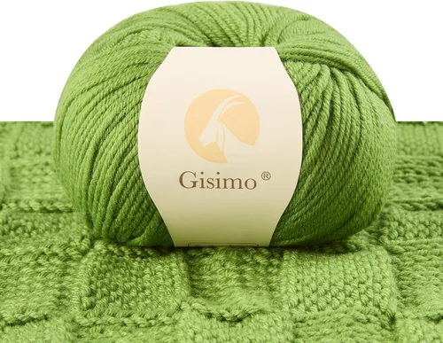 Miniatura 28 de 100% lana merino para tejer y ganchillo, hilo lujoso y suave de 6 cabos para tejer y crochet a mano, 1.76 oz/50 g, 127 yardas/116 metros