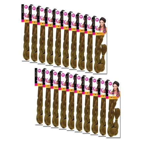 Miniatura 50 de Realistic Trenza original X-Pression 84 pulgadas 100% Kanekalon (paquete de 3, 1) M-61XPRES84