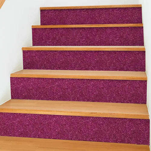 Miniatura 4 de CHIHUT Papel tapiz rosa intenso con purpurina para despegar y pegar, papel de contacto rosa brillante para paredes de armarios, papel de pared Rosa