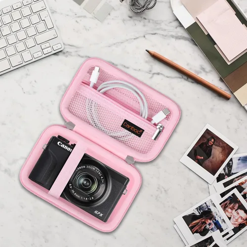 Miniatura 7 de Canboc Funda para cámara Canon PowerShot G7 X Mark III/ G7X Mark II Cámara digital de vlogging 4K, bolsa de cámara de video 4K de punto y disparo