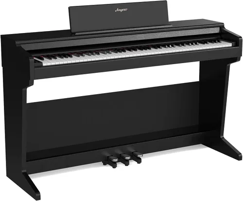 Miniatura 9 de Piano digital, piano de martillo con peso de 88 teclas, piano de teclado eléctrico portátil para principiantes/adultos con pedal de sostenimiento