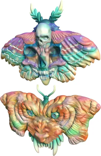 Miniatura 3 de Broche de mariposa de tigre y calavera 3D, molde de silicona de resina epoxi para manualidades de azúcar de fondant, decoración de pasteles, arcilla