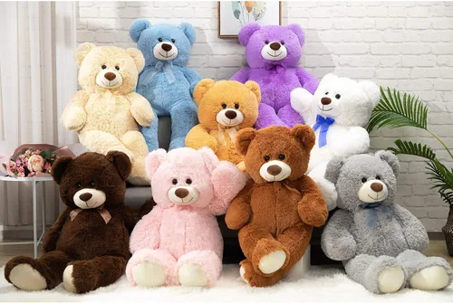 Miniatura 7 de HollyHOME Oso de peluche grande para cumpleaños y día de San Valentín, peluche para niños y novia, 36 pulgadas, color beige