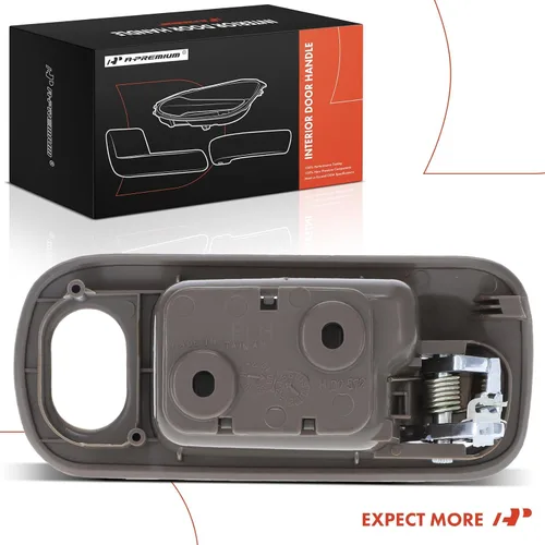 Miniatura 8 de A-Premium Manija de puerta interior delantera izquierda del lado del conductor con orificio de bloqueo compatible con Honda Civic 2001 2002 2003