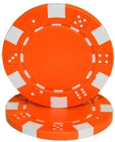 Miniatura 7 de Brybelly Clay Composite Striped Dice 11.5-gram Poker Chips (100-pack) - Blank Non-denominated Poker Chips - Custom Cash Games and Home Casino Poker